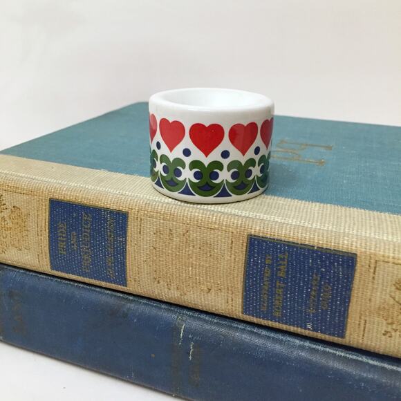 Tiny German MCM Candle Holder Hearts Funny Designs - Picture 3 of 5